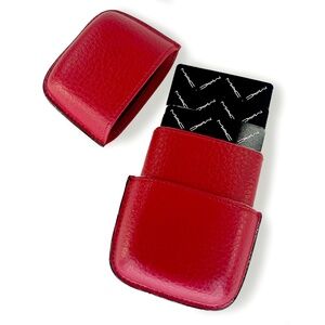 MAC Cosmetics Deck of Playing Cards & Red Leather Case